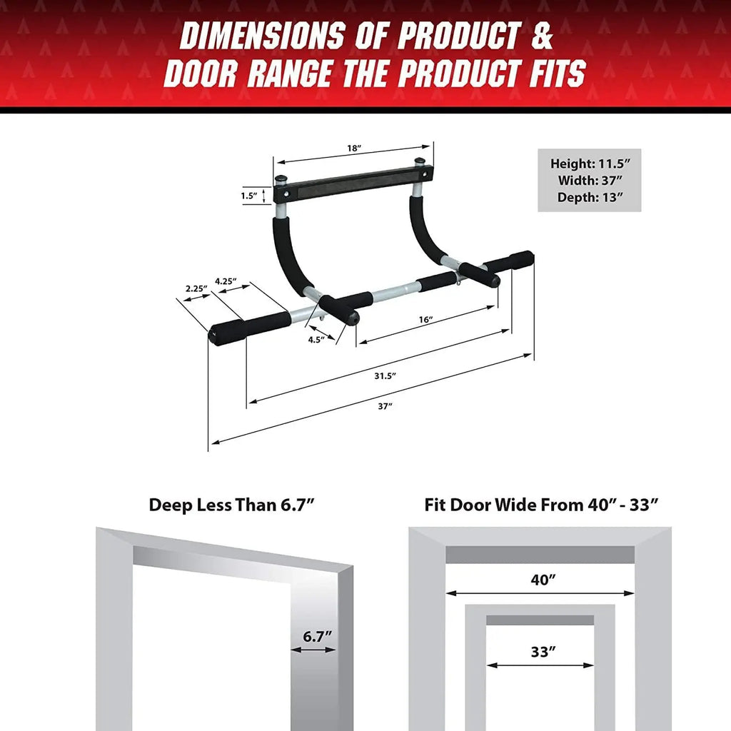 Prime Gear Heavy-Duty Doorway Pull-Up Bar